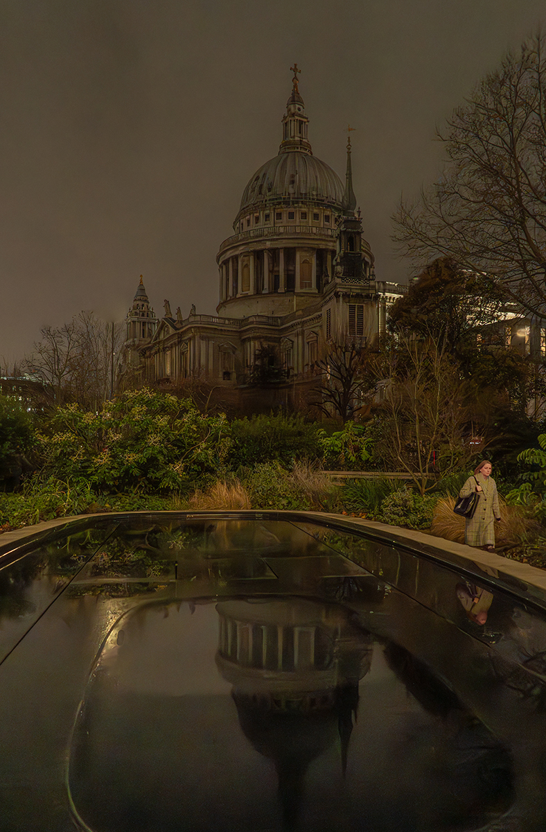 St Pauls night reflection