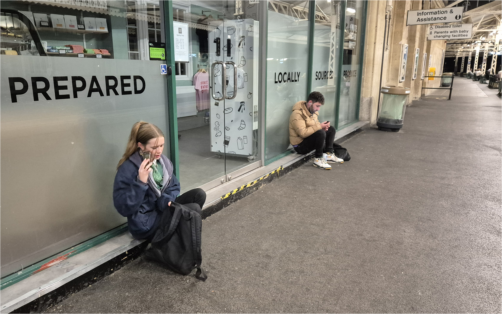 Waiting for the last train