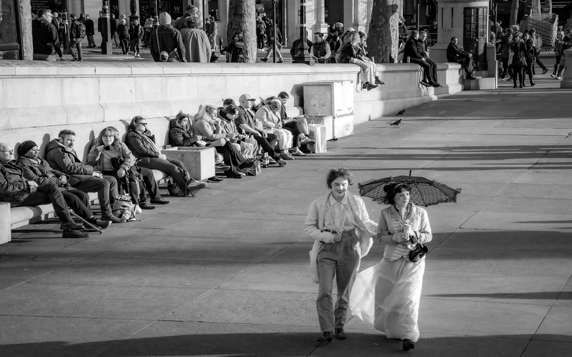 Trafalgar promenading