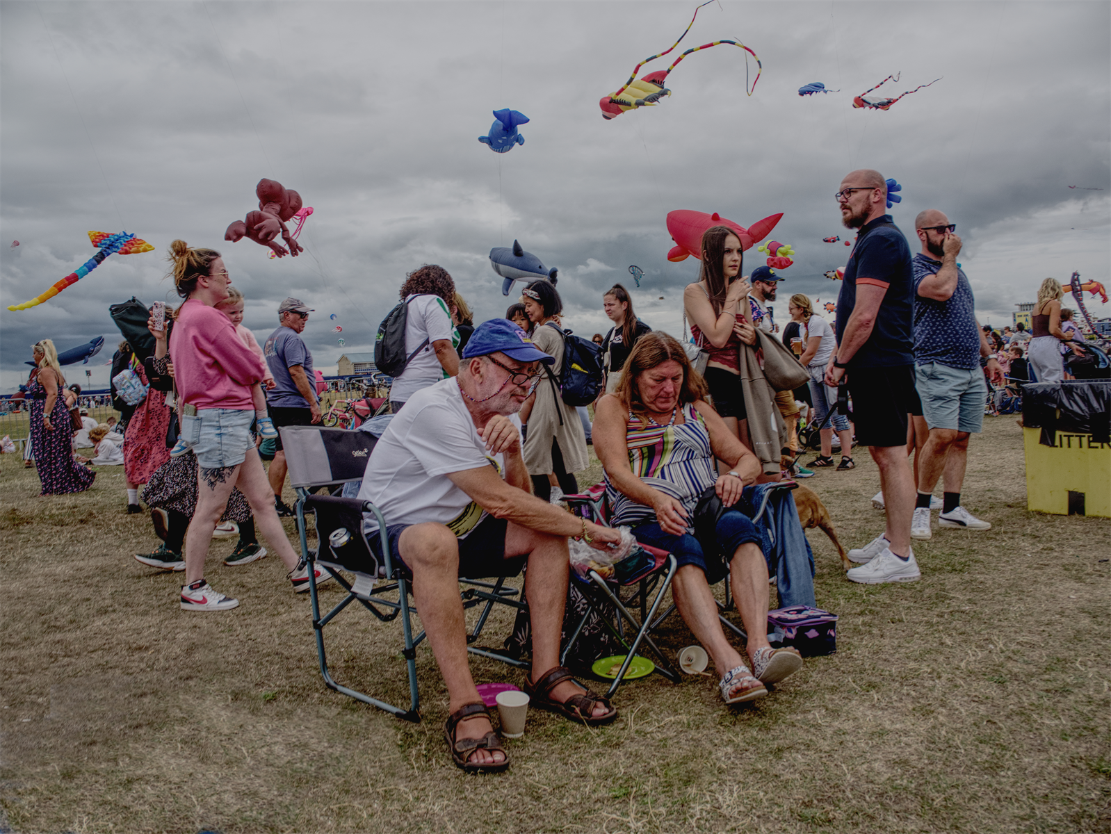Picnic at kite festival