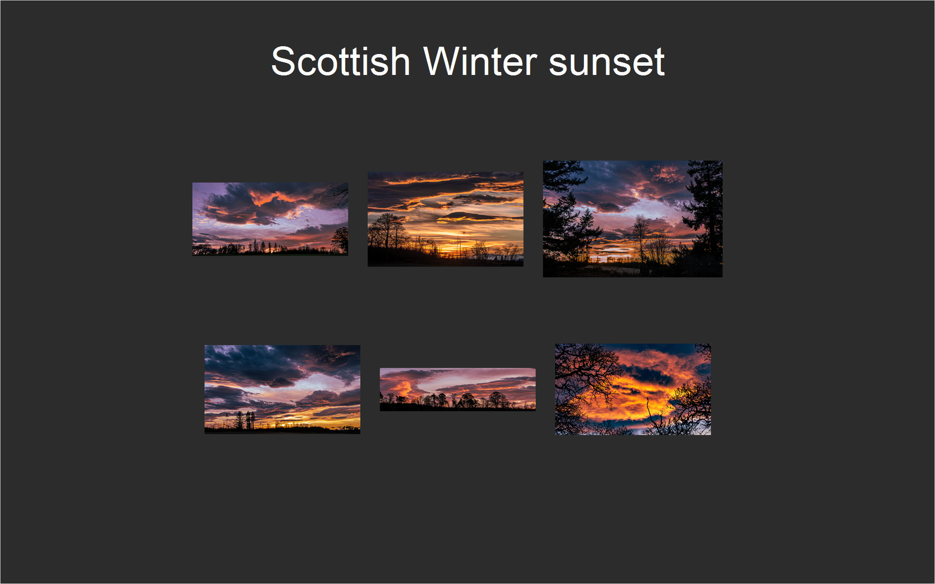 Scottish Winter sunset