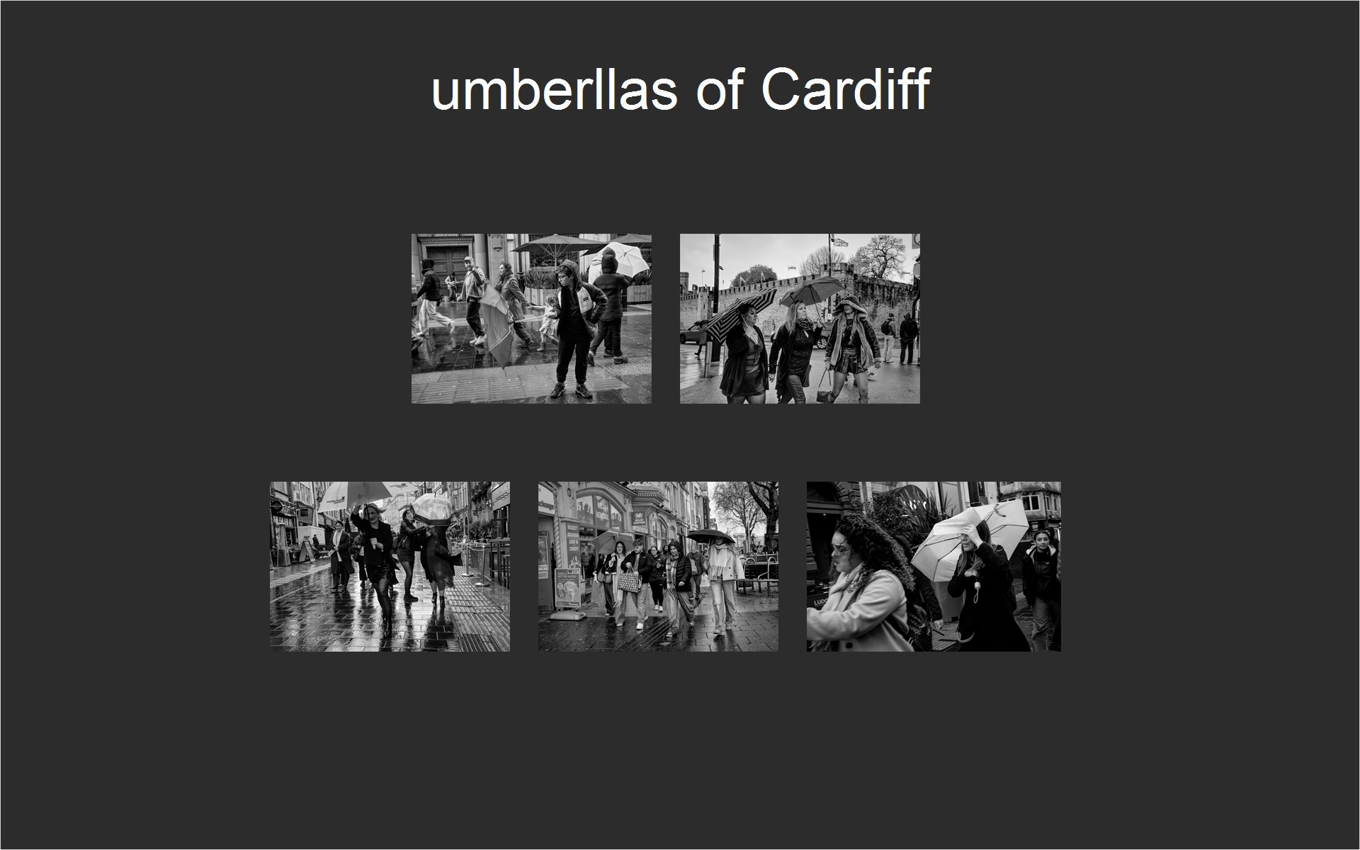 umberllas of Cardiff