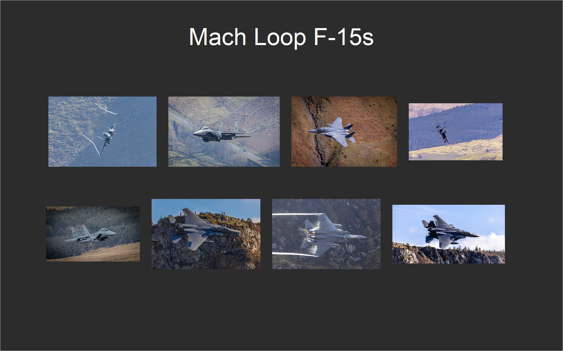 Mach Loop F-15s