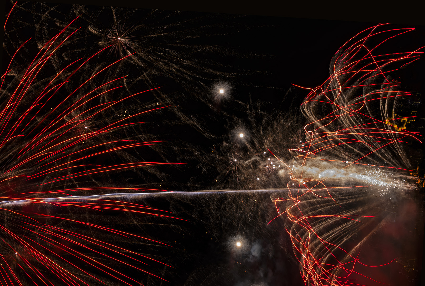 Fighting Fireworks Over Water