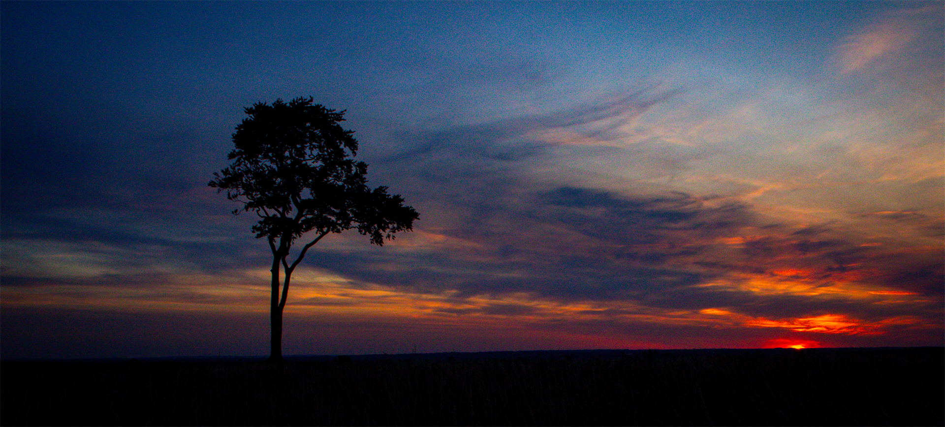 Sunset at Roundway Hill