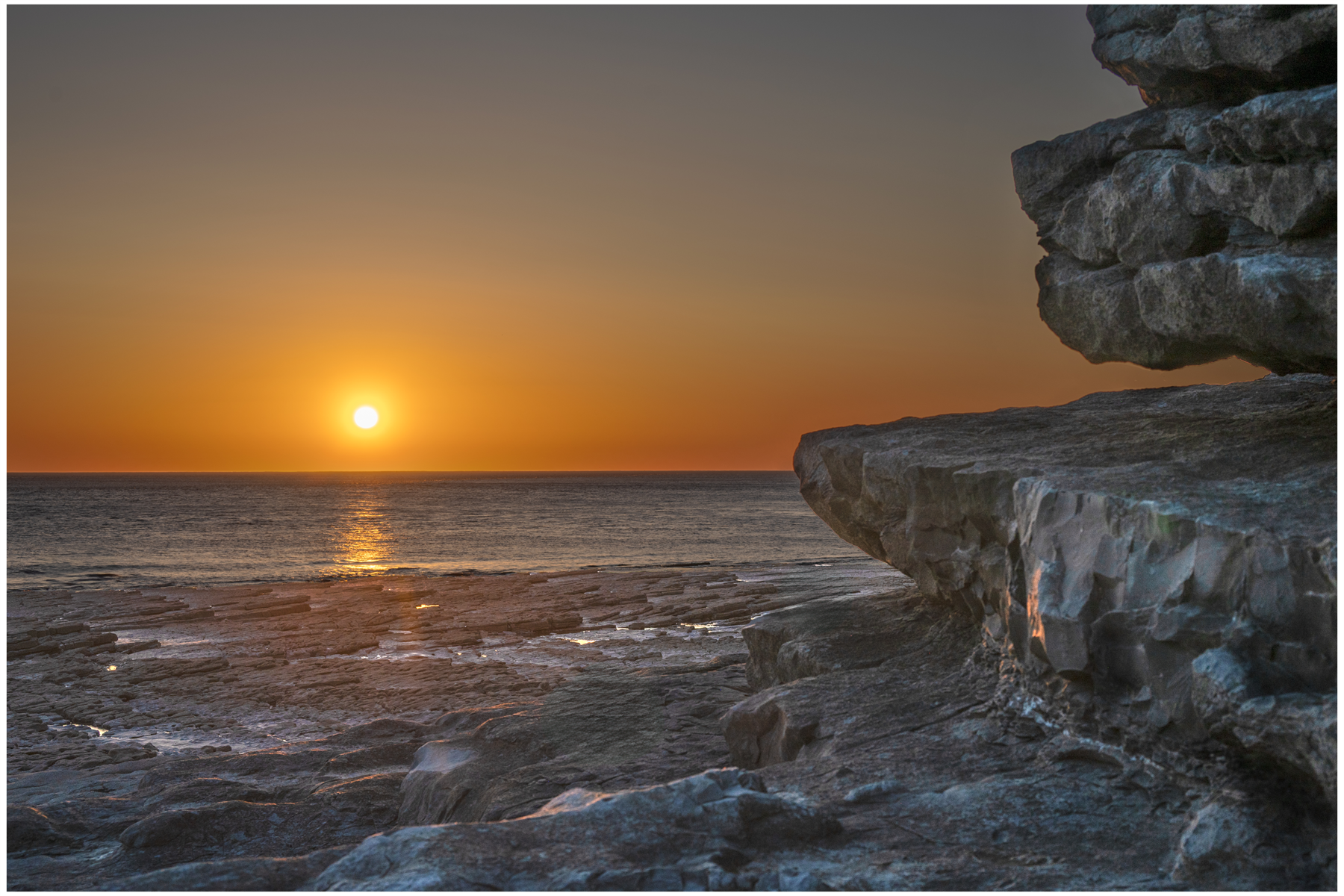 Sunset At Nash Point