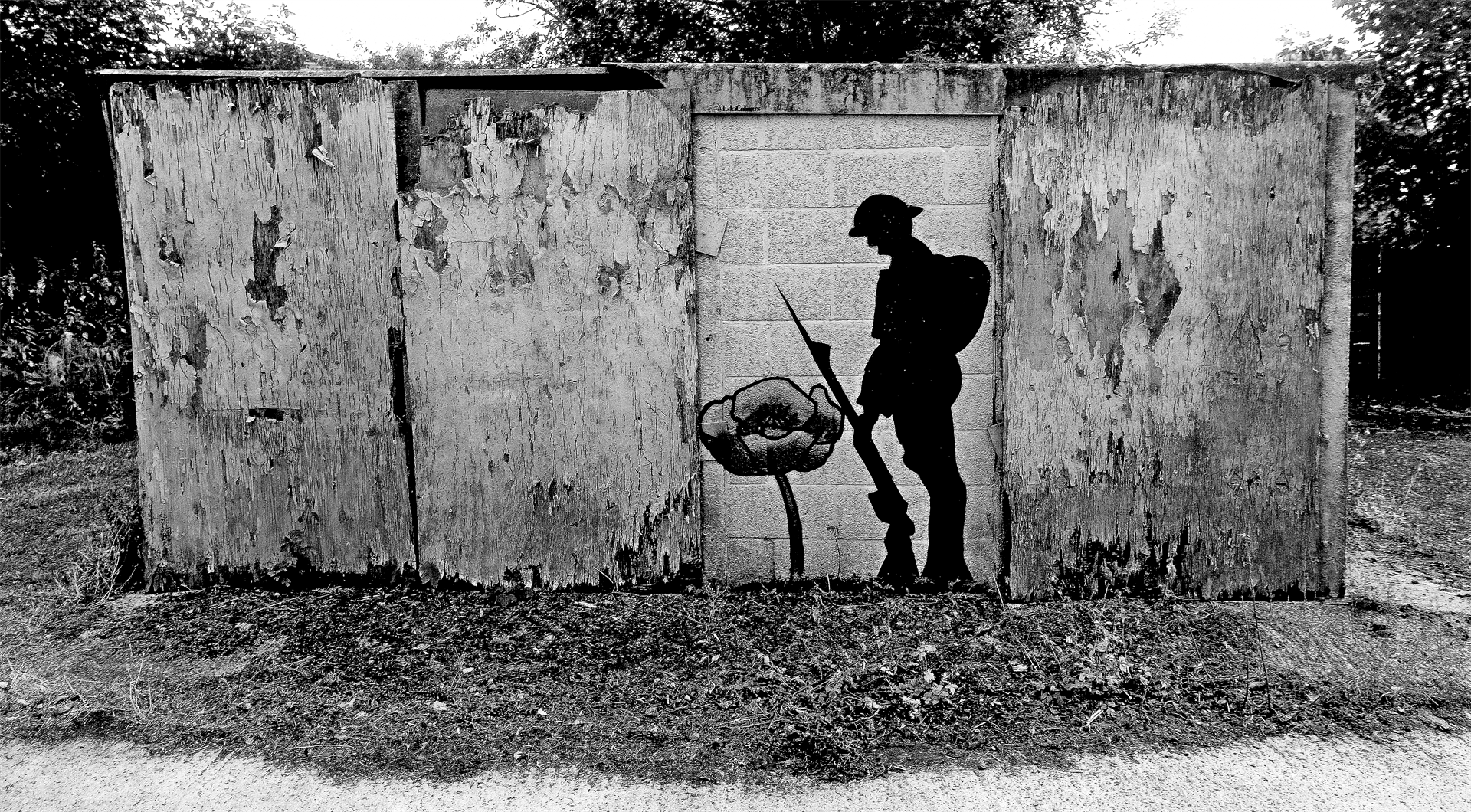 Wroughton back street Banksy