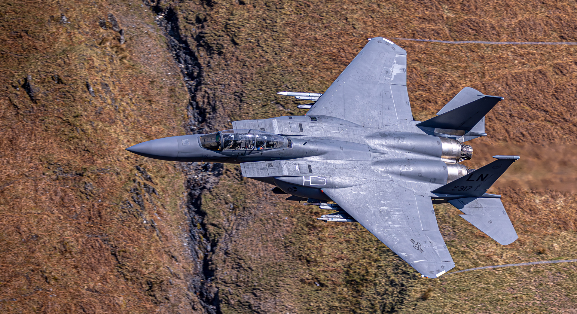 from above